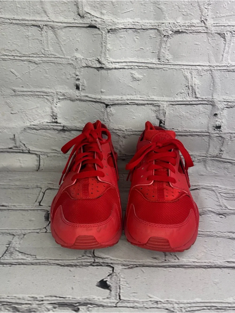 Nike Air Huarache Women’s All-Red Athletic Sneakers